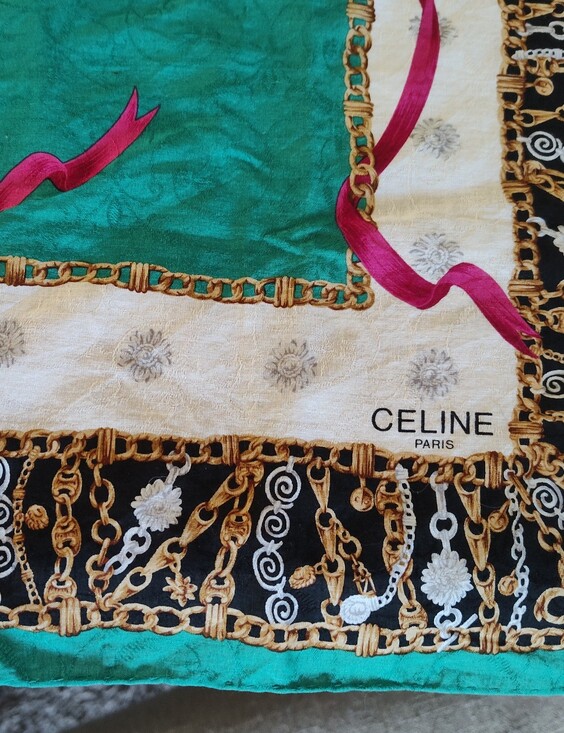 Celine Accessories - Celine 19x19 Approximate Scarf.. No Stains.. I Believe It's Cotton.